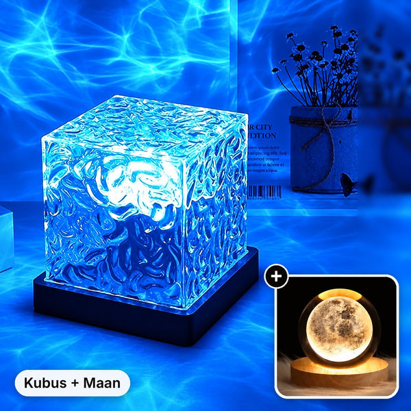 Kubus / + Kristalbol Maan