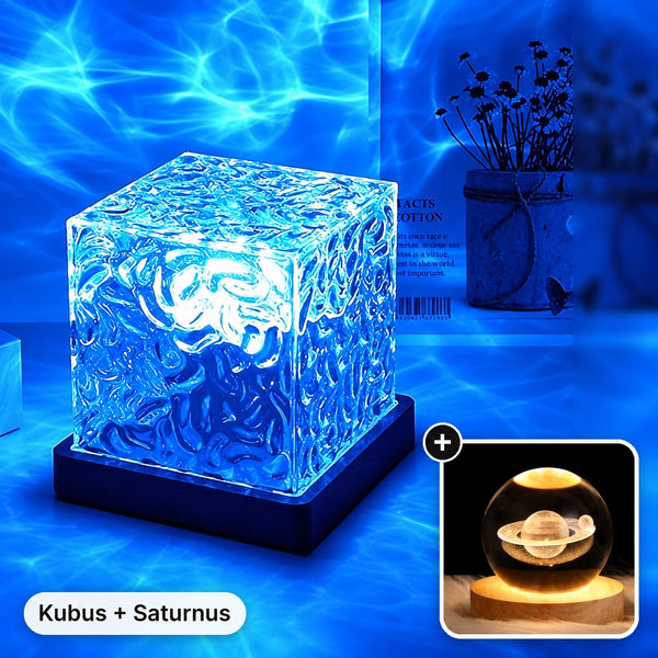 Kubus / + Kristalbol Saturnus