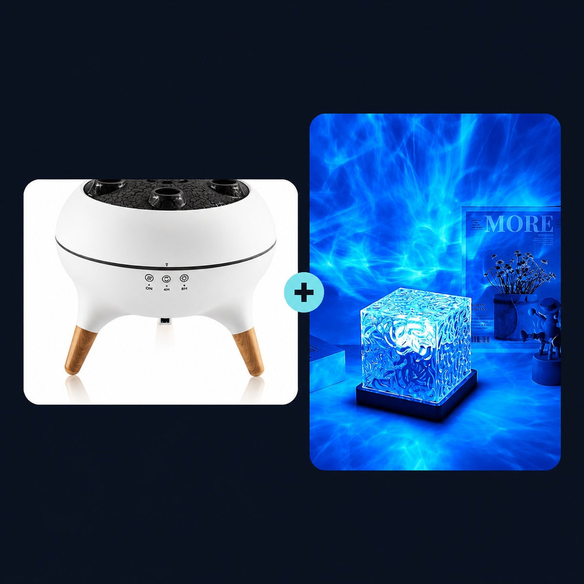 Sterrenprojector-set met Aurora Kubus